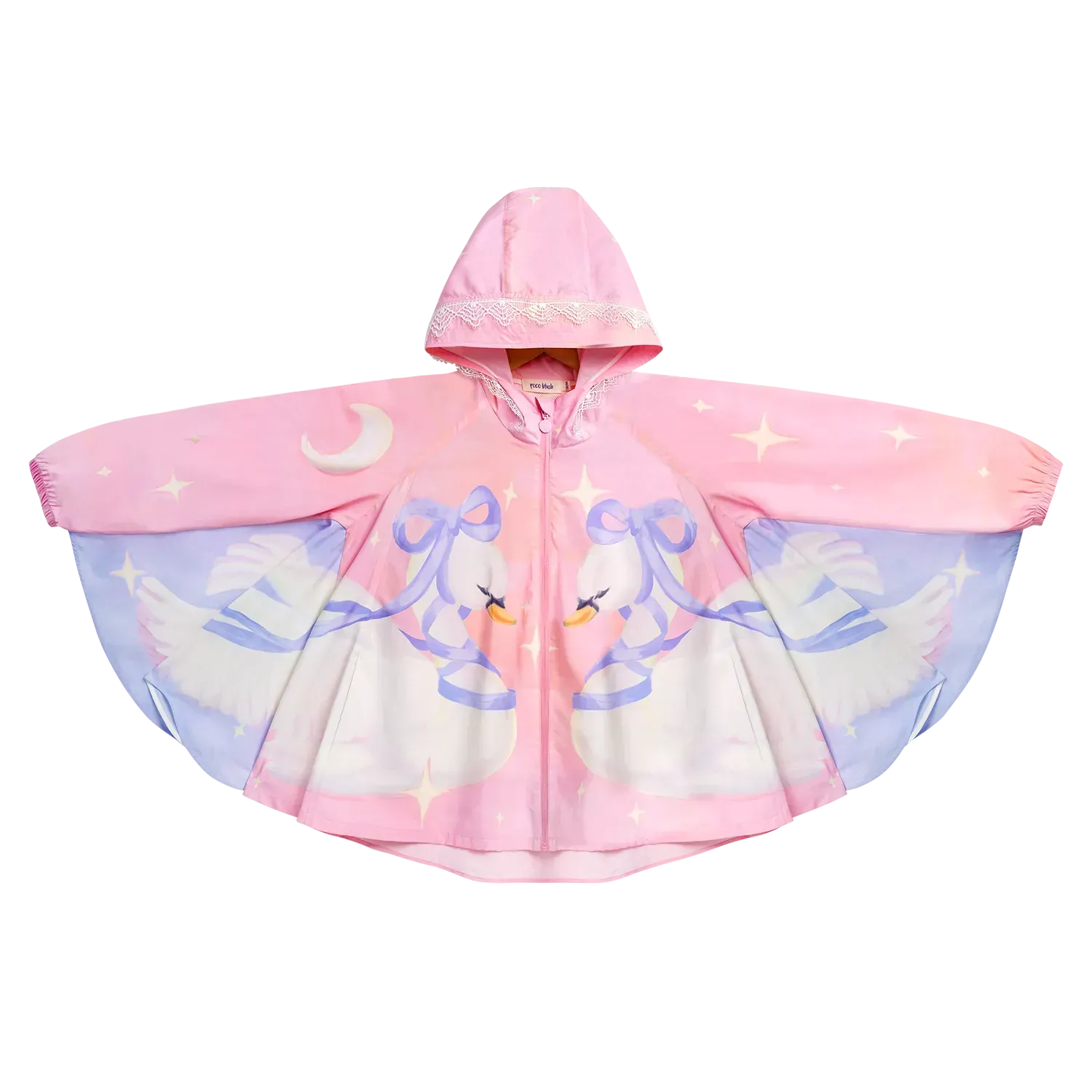 Poco Blush Swan Wing Sheer Summer Jacket