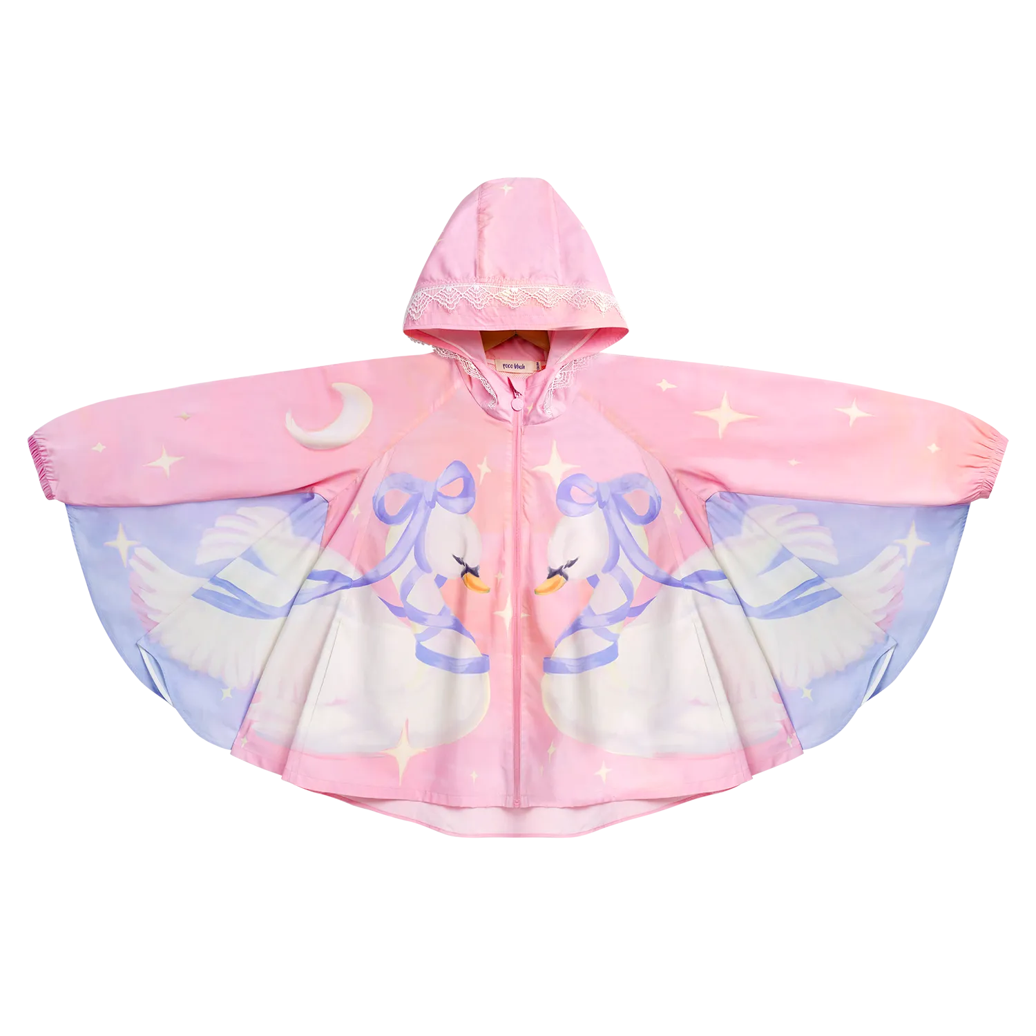 Poco Blush Swan Wing Sheer Summer Jacket