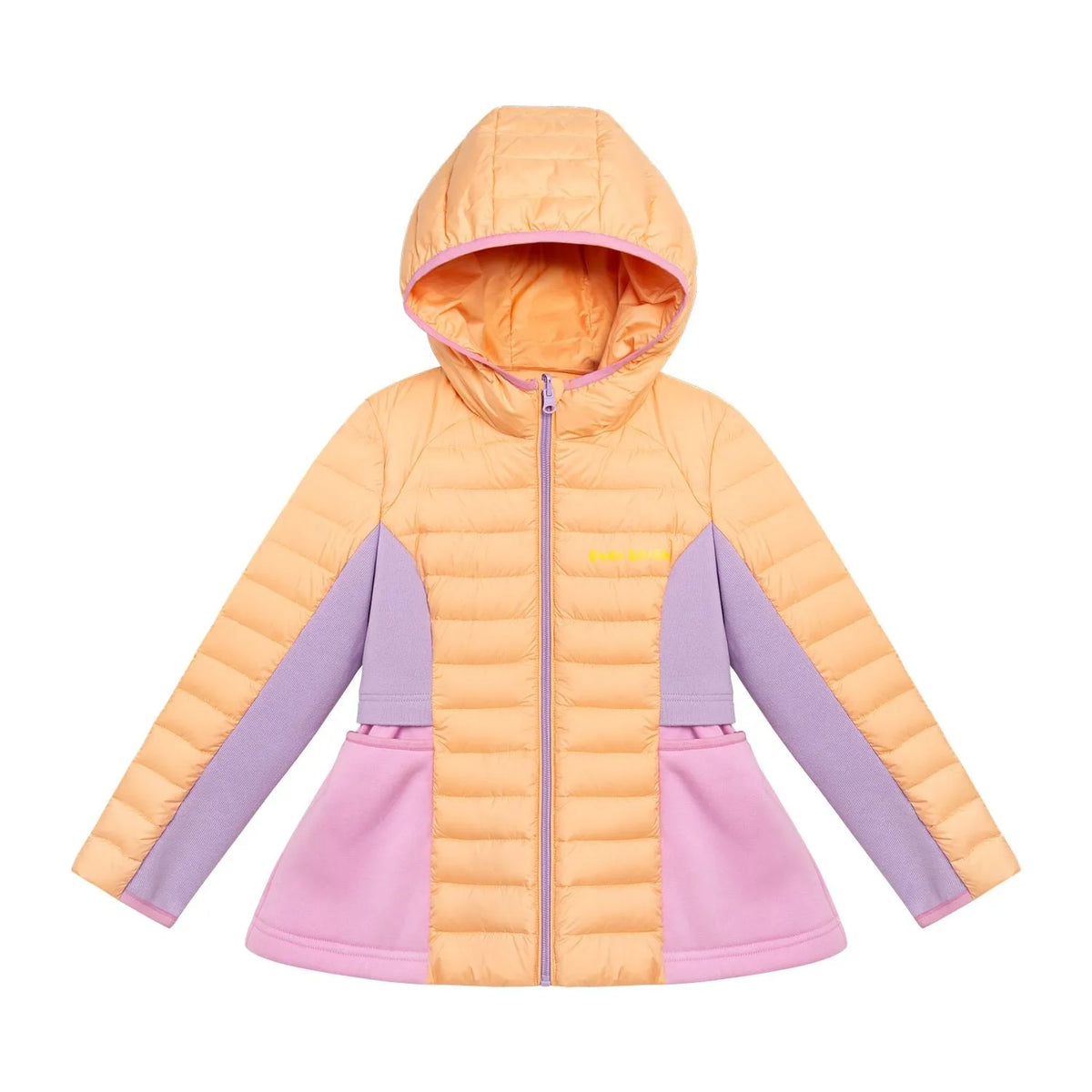 Poco Blush Colorblock Lightweight Down Jacket Orange