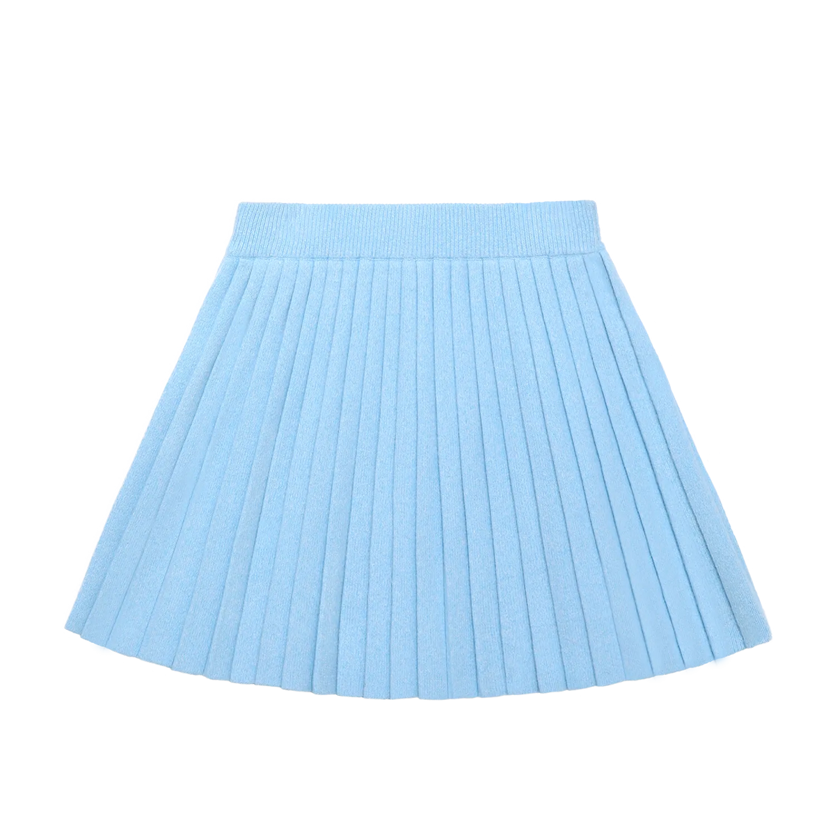 Snowman & Bunny Pleated Knit Skirt by Poco Blush