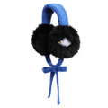 Poco Blush Whispering Bird Kids Furry Earmuffs One Size Black