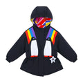 Poco Blush Rainbow Penguin Reversible Down Jacket