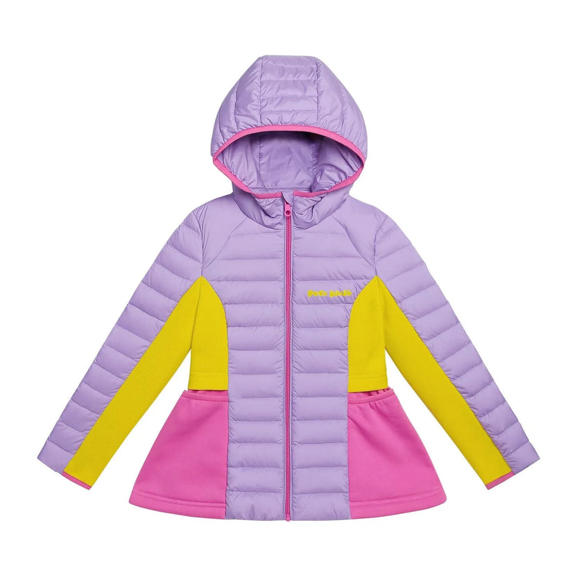 Colorblock Lightweight Down Jacket by Poco Blush