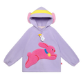 Snowman Wobbler & Star Bunny Fleece Hoodie by Poco Blush, image 2