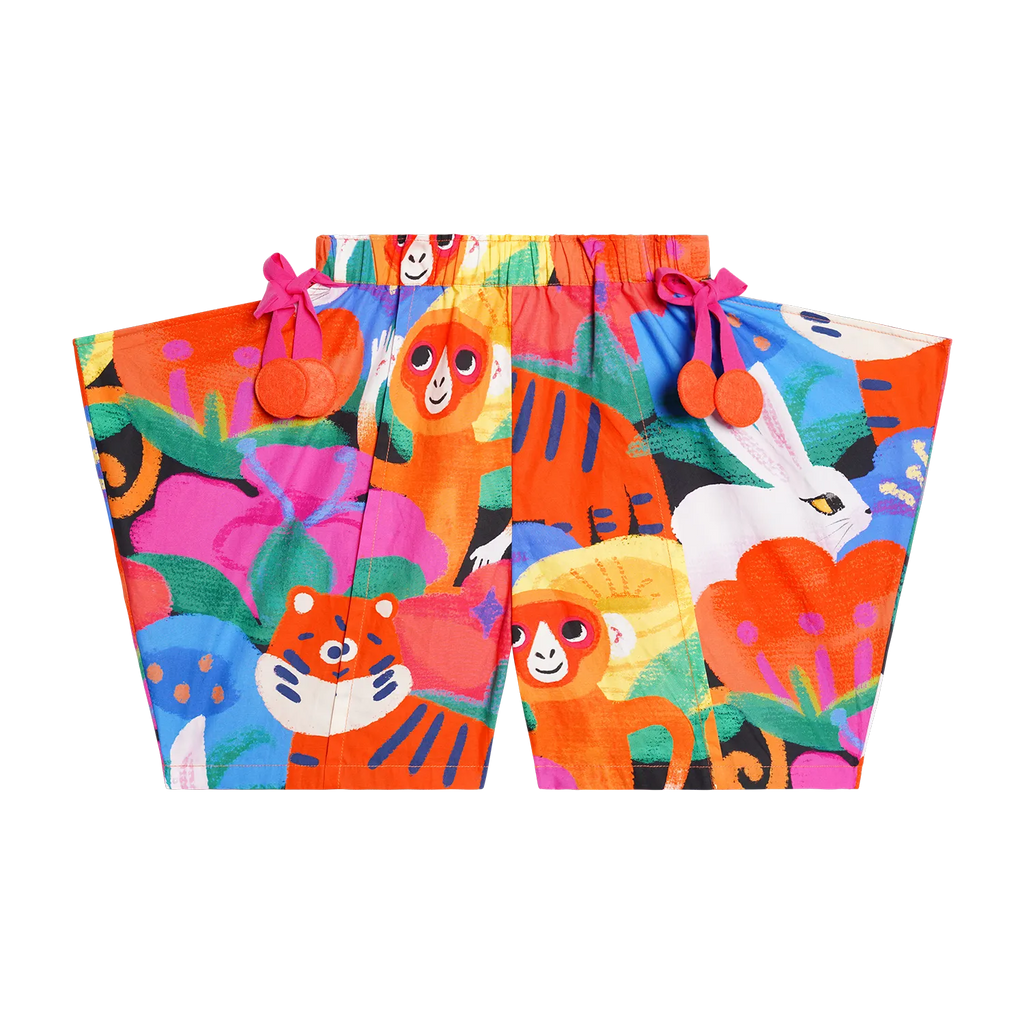 Poco Blush Rabbit-Forest Breezy Shorts