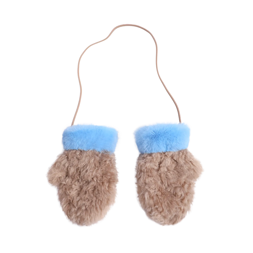 Plush Pony Mittens with Detachable Strap by Poco Blush, image 2