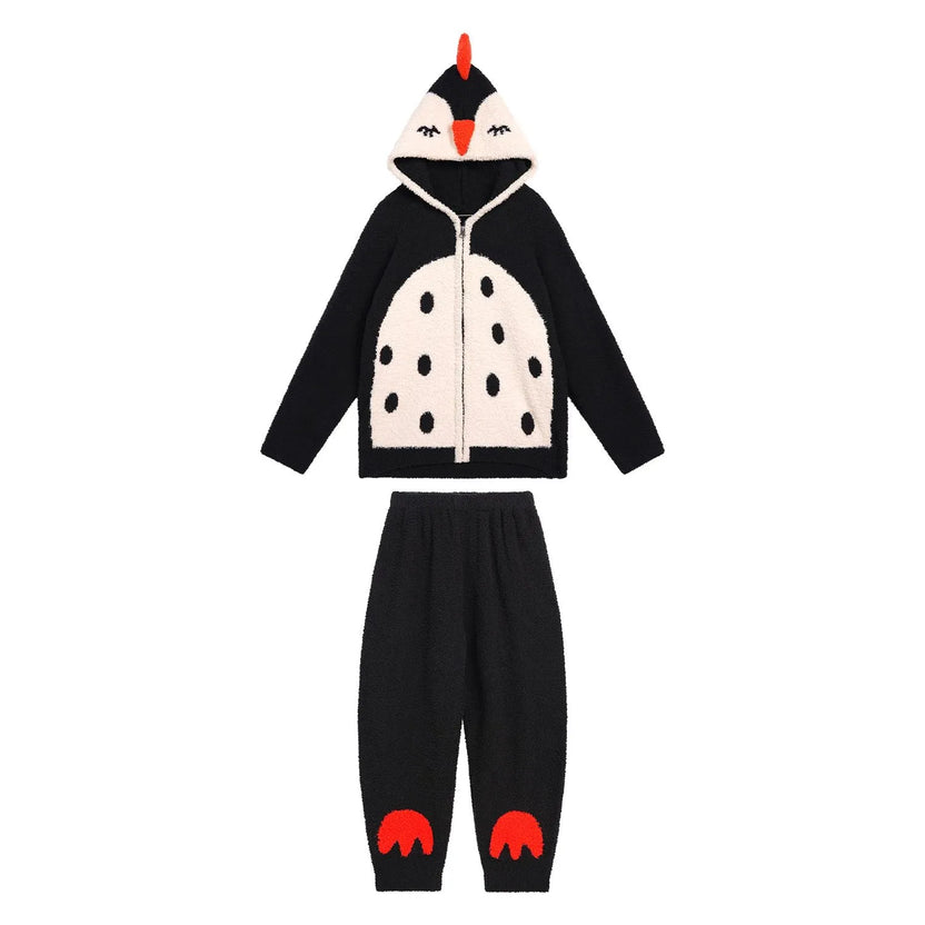 Penguin Plush Fleece Loungewear Set by Poco Blush