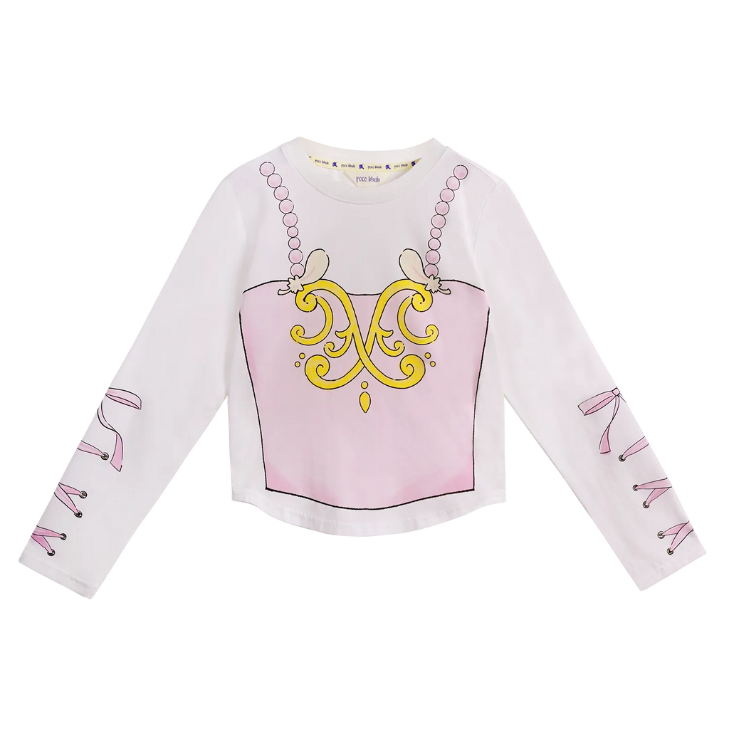 Poco Blush Ballet-Inspired Feather Tee