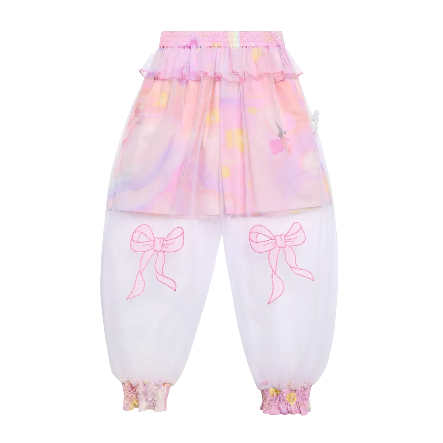 Poco Blush Swan Mesh Overlay Anti-Mosquito Pants