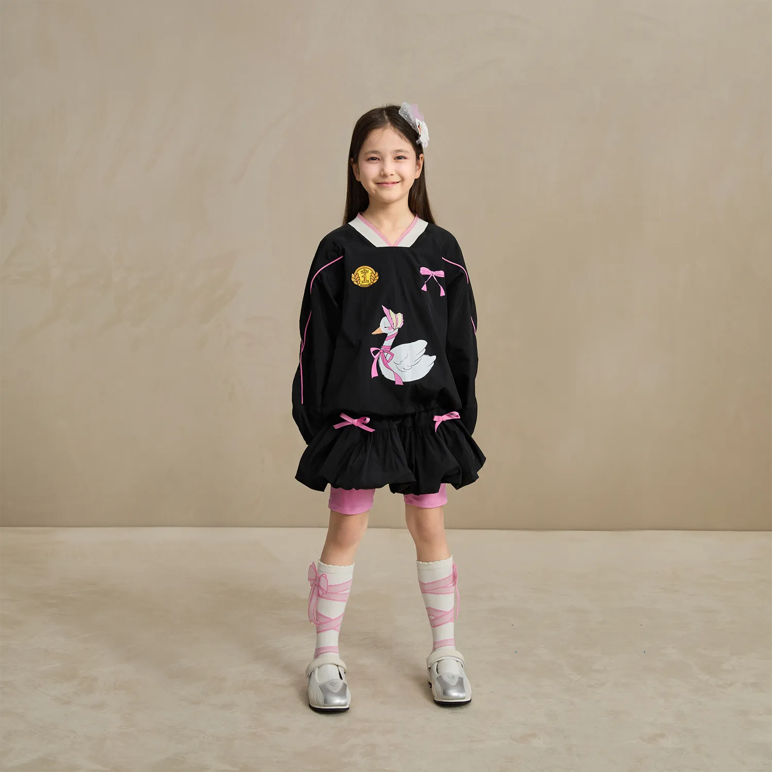 Poco Blush Swan Ribbon Skort