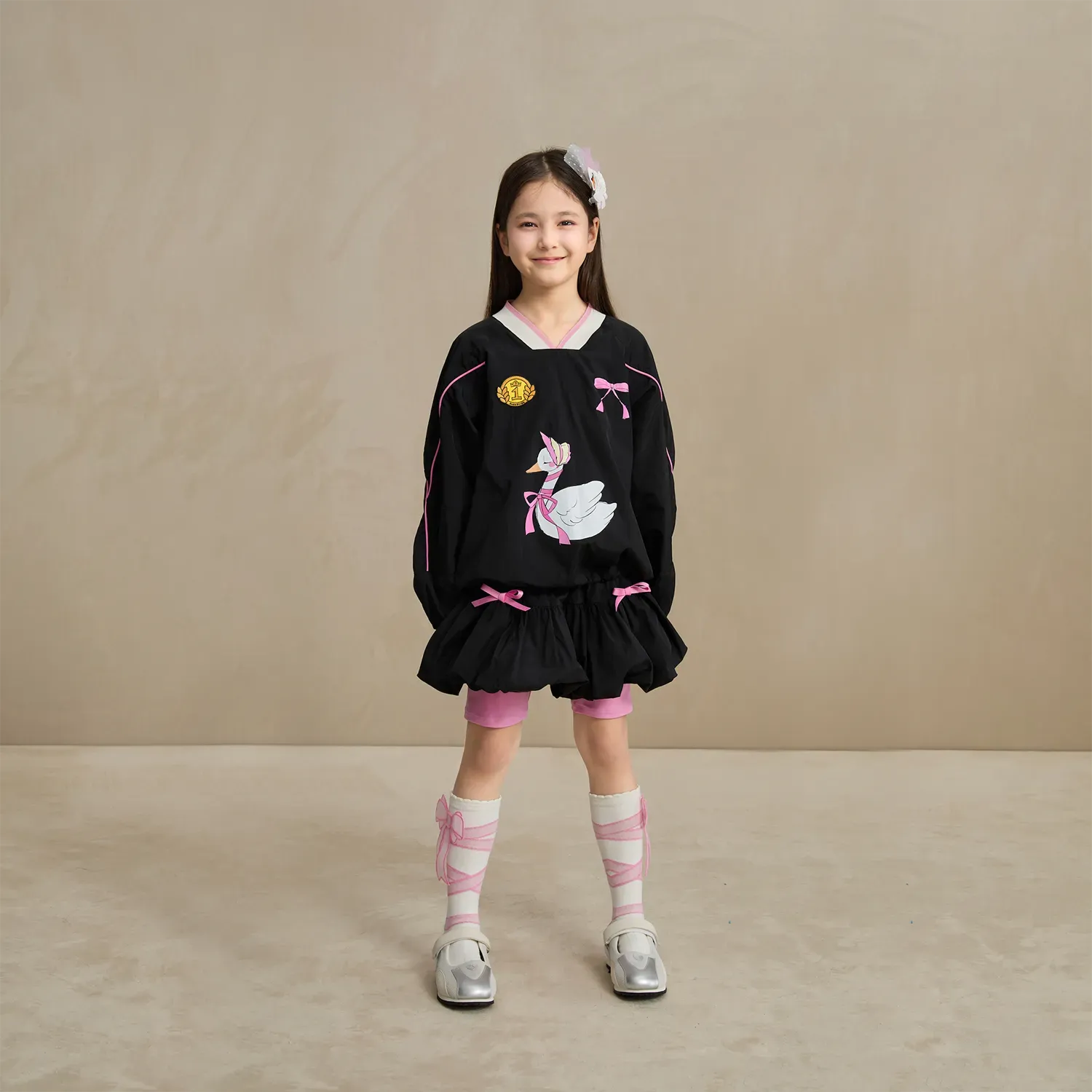 Poco Blush Swan Ribbon Skort