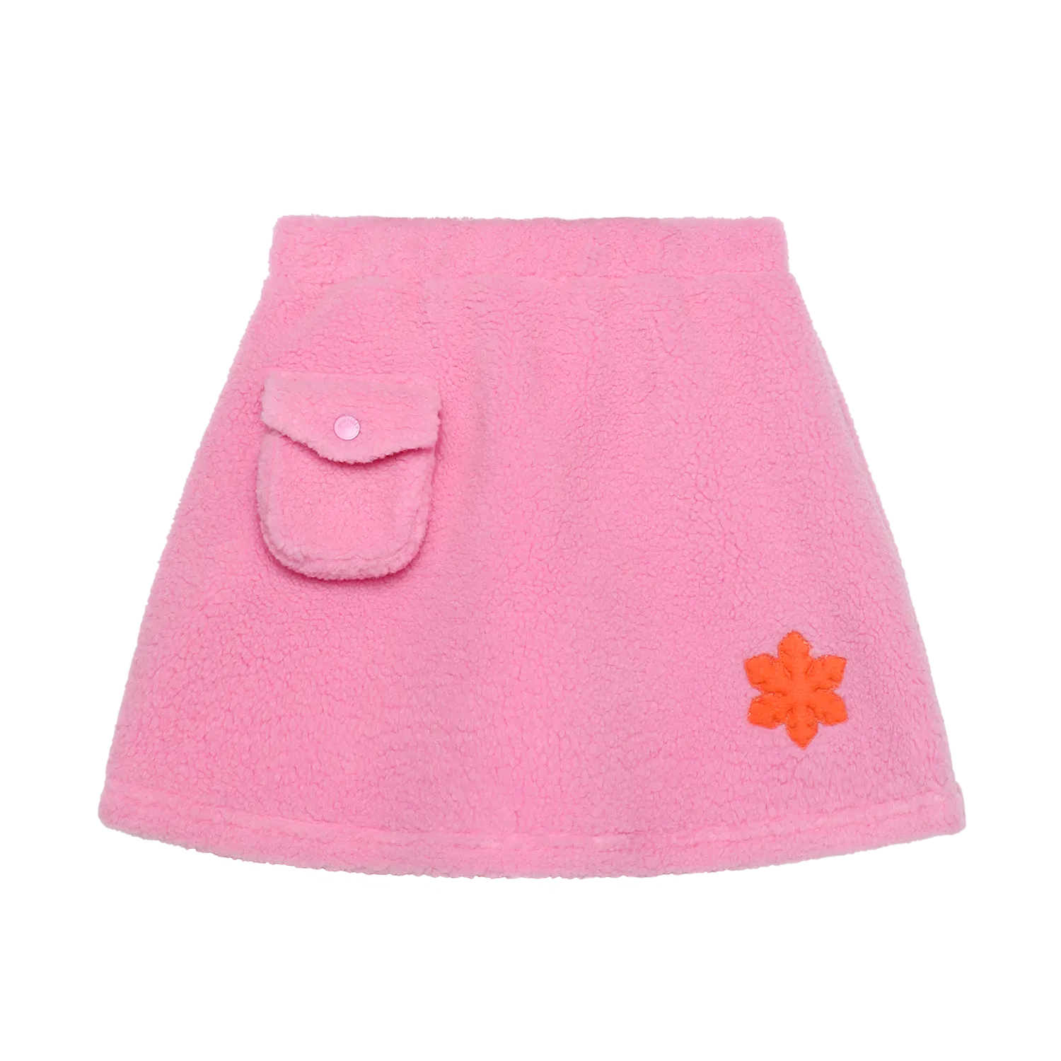 Poco Blush Little Snowflake Sherpa Skirt Pink