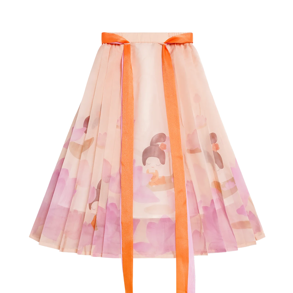 Poco Blush Lotus Poem Horse-Face Skirt