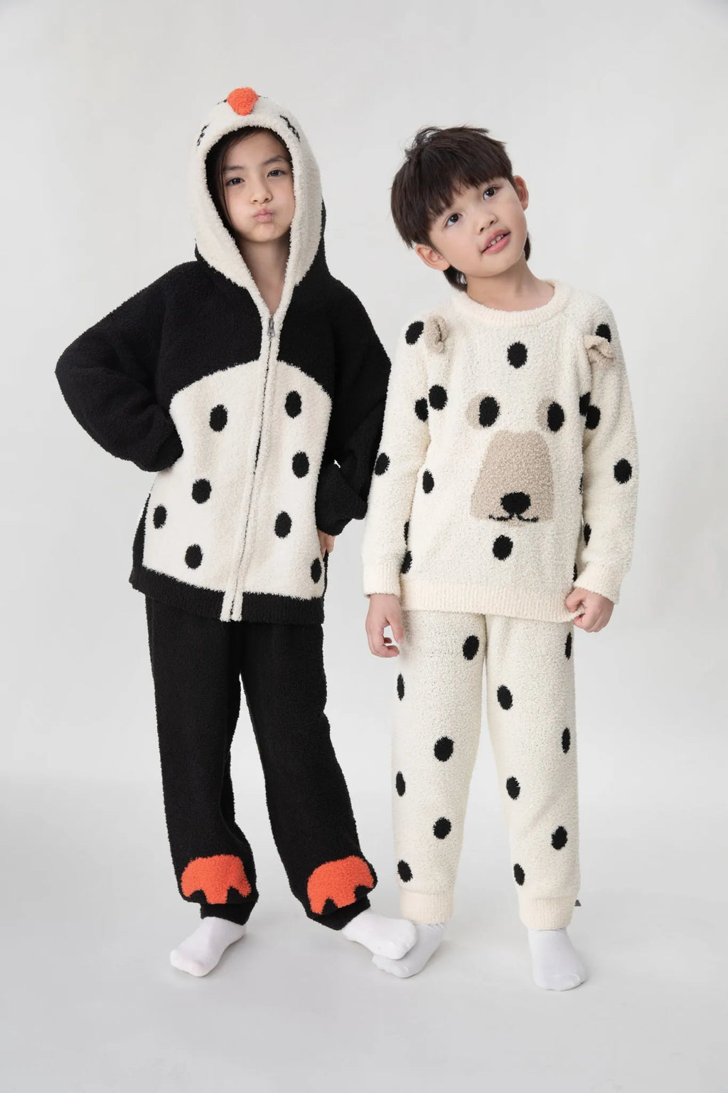 Poco Blush Polar Bear Plush Fleece Loungewear Set