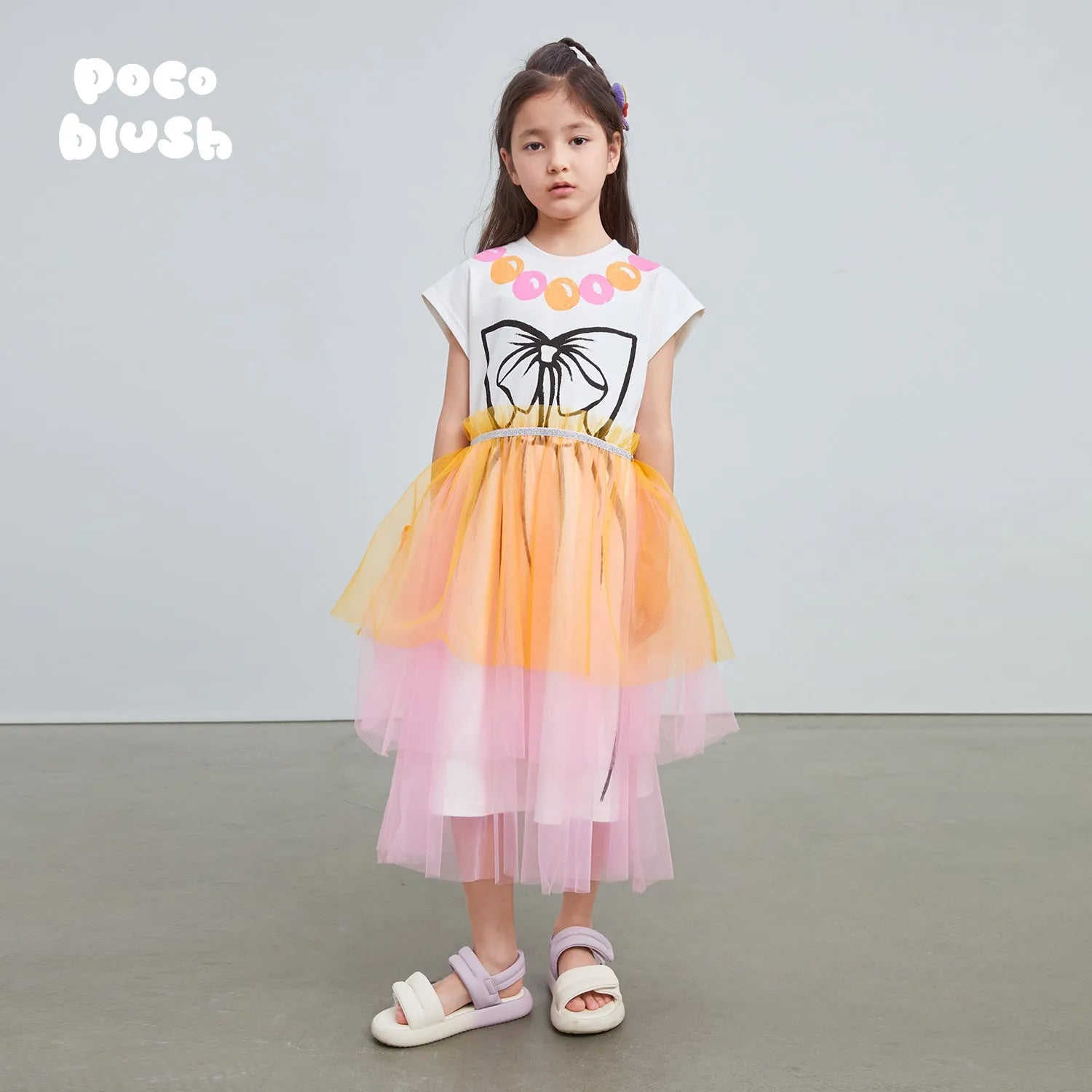 Poco Blush Love-Mama Illusion Necklace Dress