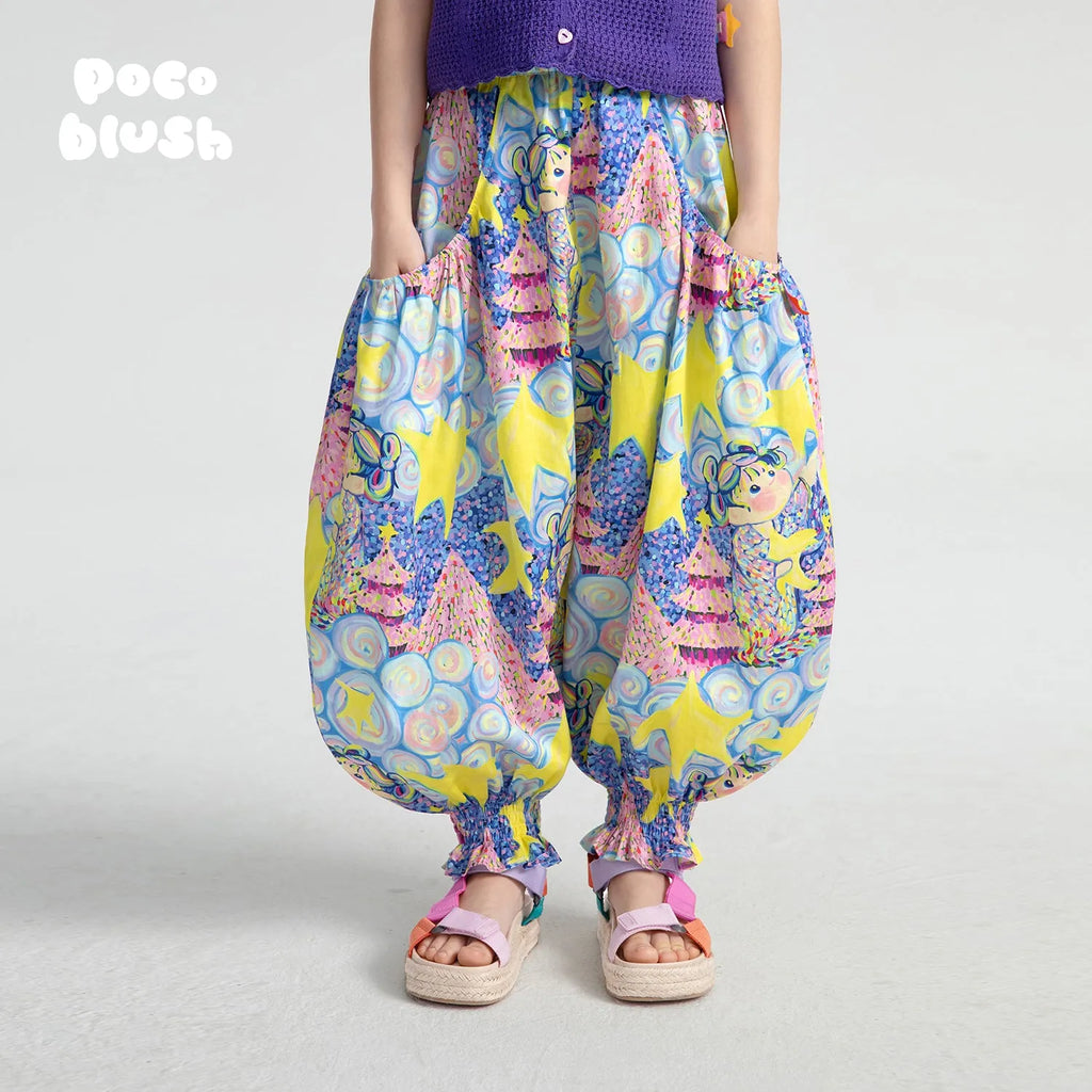 Poco Blush Moon Temple Graphic Pants