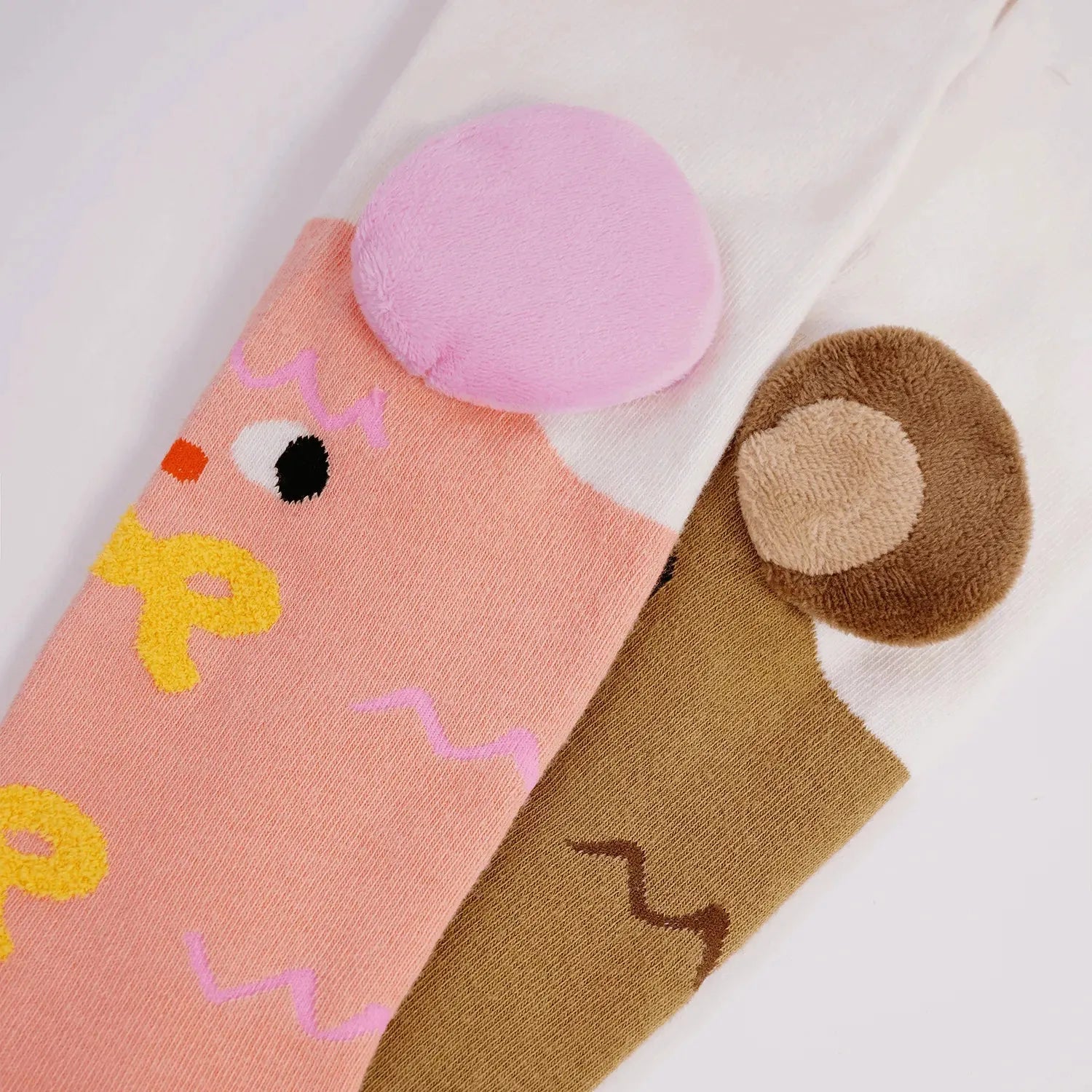 Poco Blush Plush Toy Knit Tights