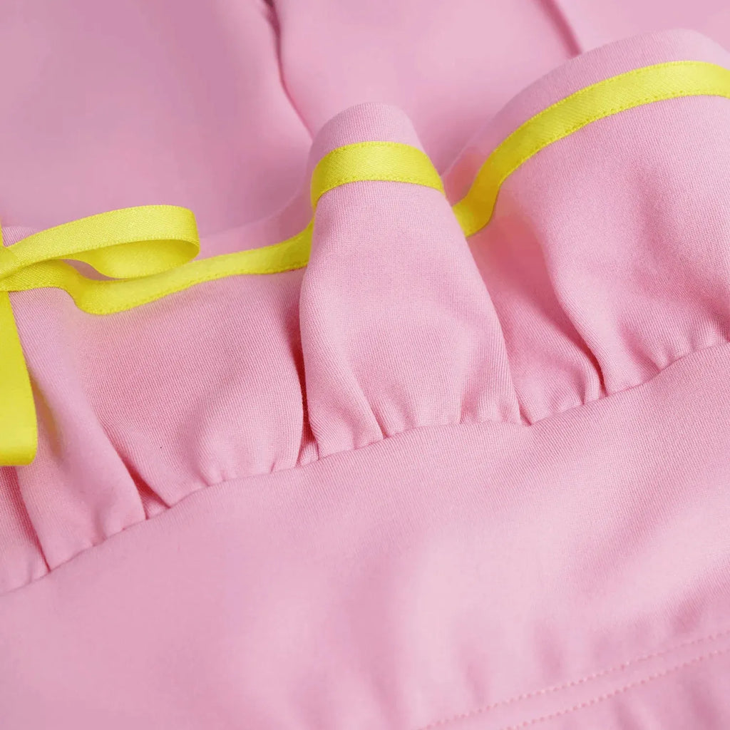 Poco Blush Ballet Flare Pants with Skirt Hem