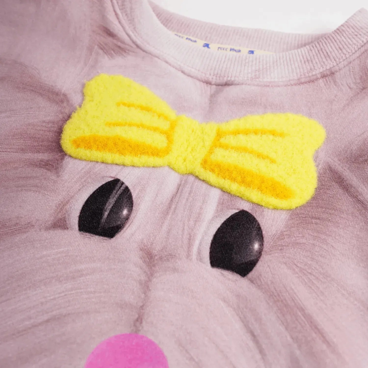 Poco Blush Plush-Toy Fleece Sweatshirt