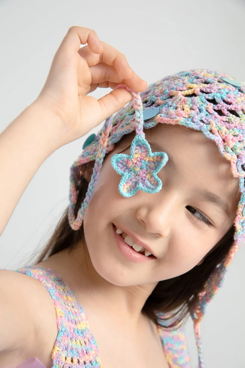 Poco Blush Mermaid Shell Sparkle Beanie