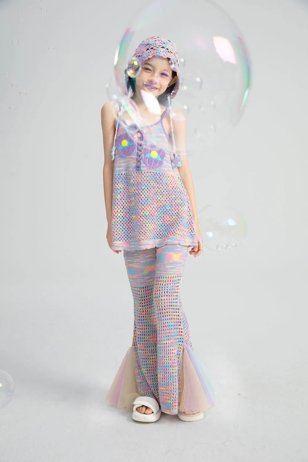Poco Blush Mermaid Tail Knit Pants