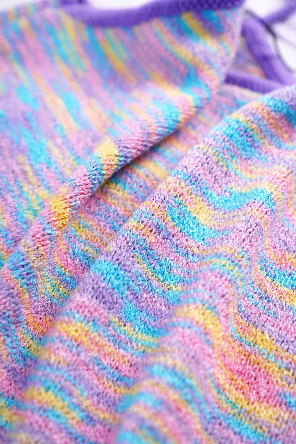 Poco Blush Mermaid Shell Knit Top