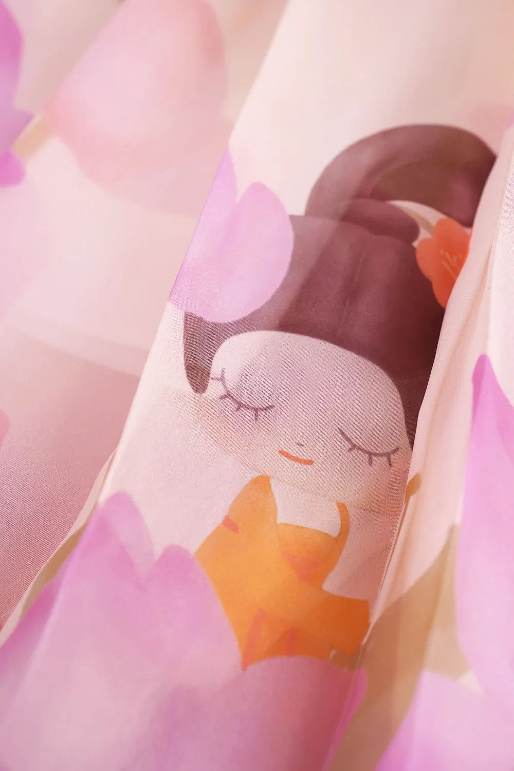 Poco Blush Lotus Poem Horse-Face Skirt