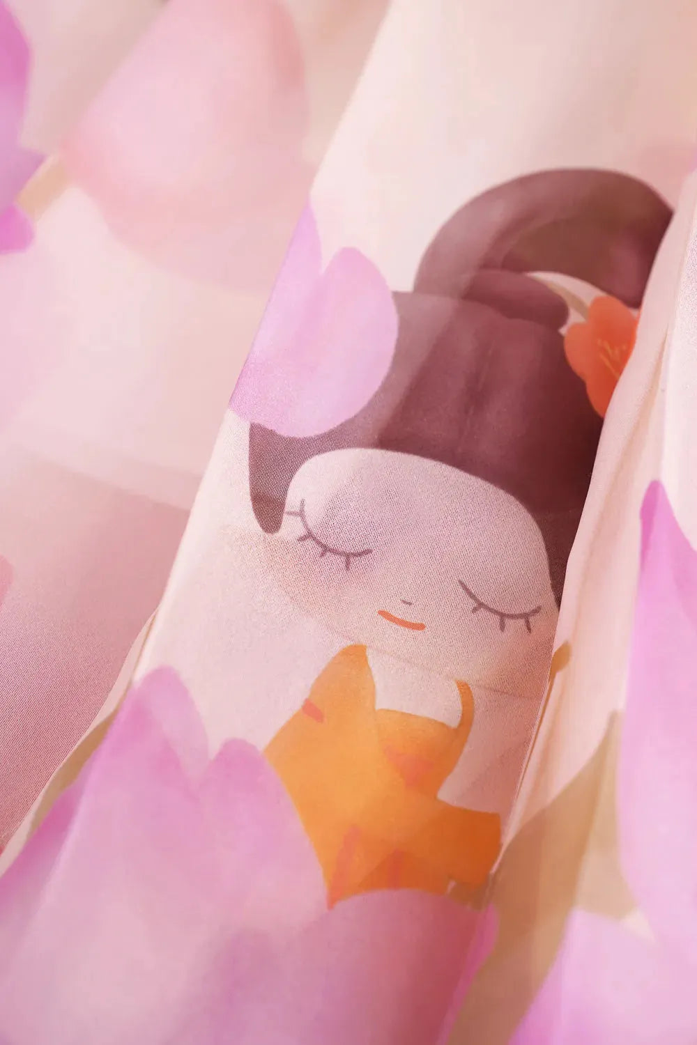 Poco Blush Lotus Poem Horse-Face Skirt