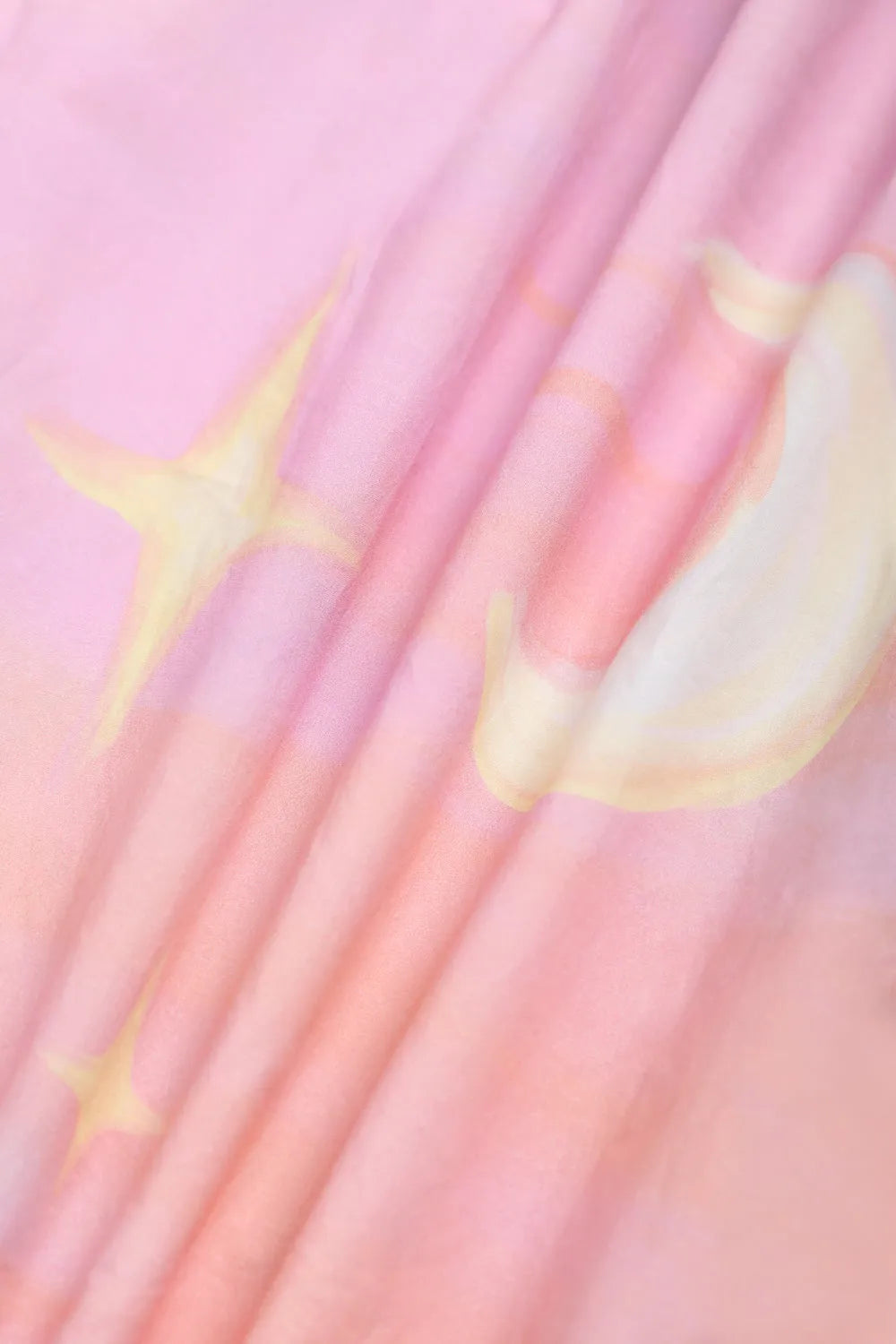 Poco Blush Swan Wing Art Print Dress