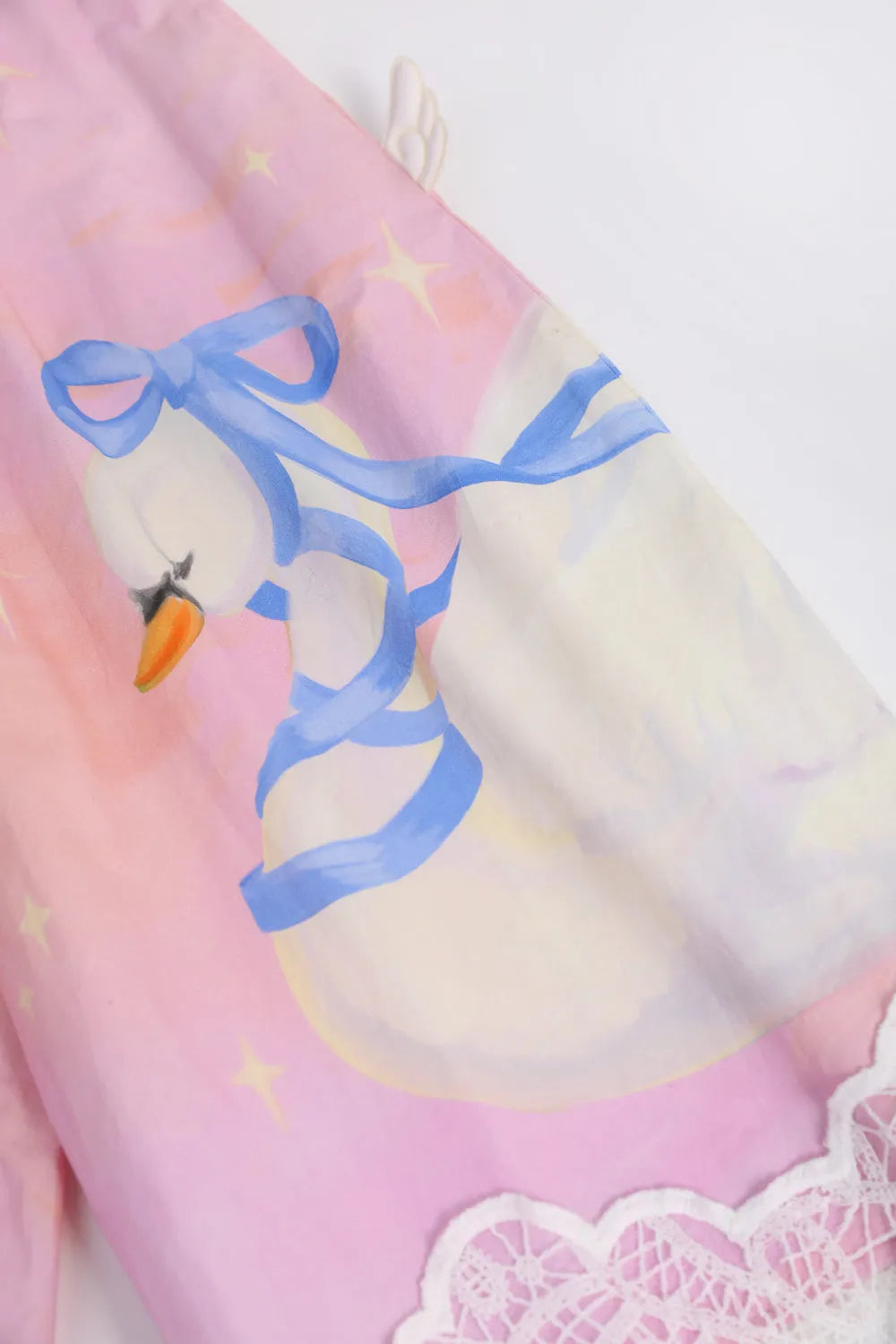 Poco Blush Swan Print Breezy Anti-Mosquito Pants
