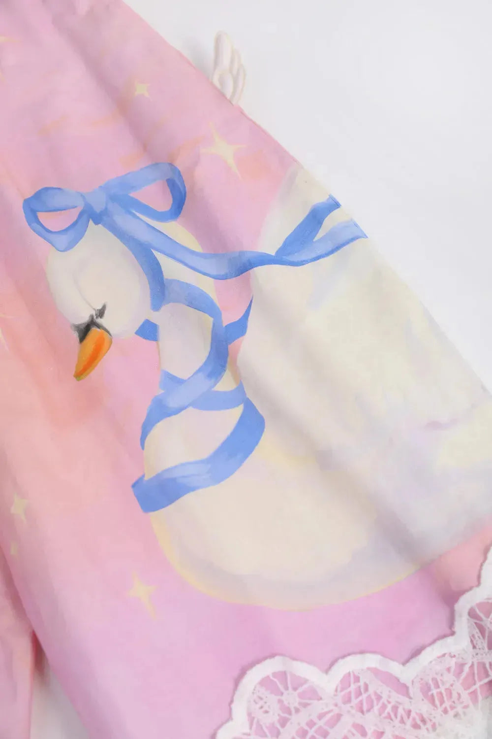 Poco Blush Swan Print Breezy Anti-Mosquito Pants