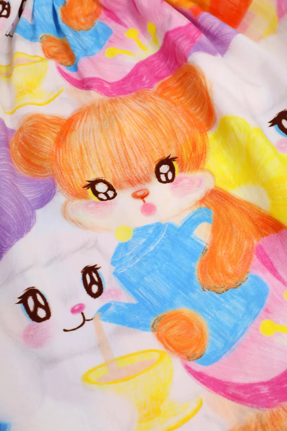 Poco Blush Animal Tea‑Party Smocked Maxi Dress