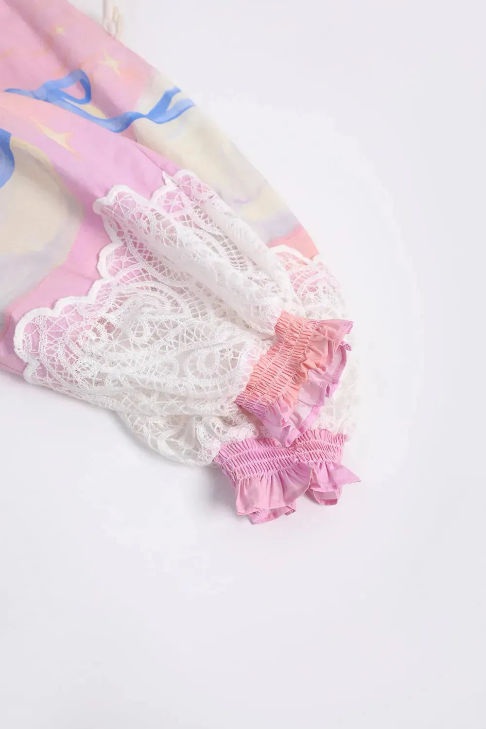 Poco Blush Swan Print Breezy Anti-Mosquito Pants