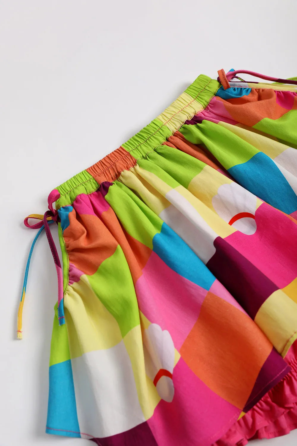 Poco Blush Color‑Pop Check Skort