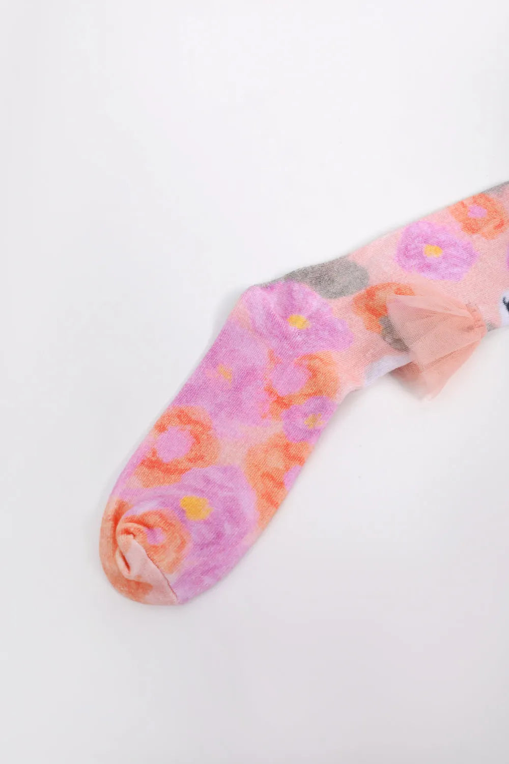 Poco Blush Bunny Garden Mesh Knee Socks