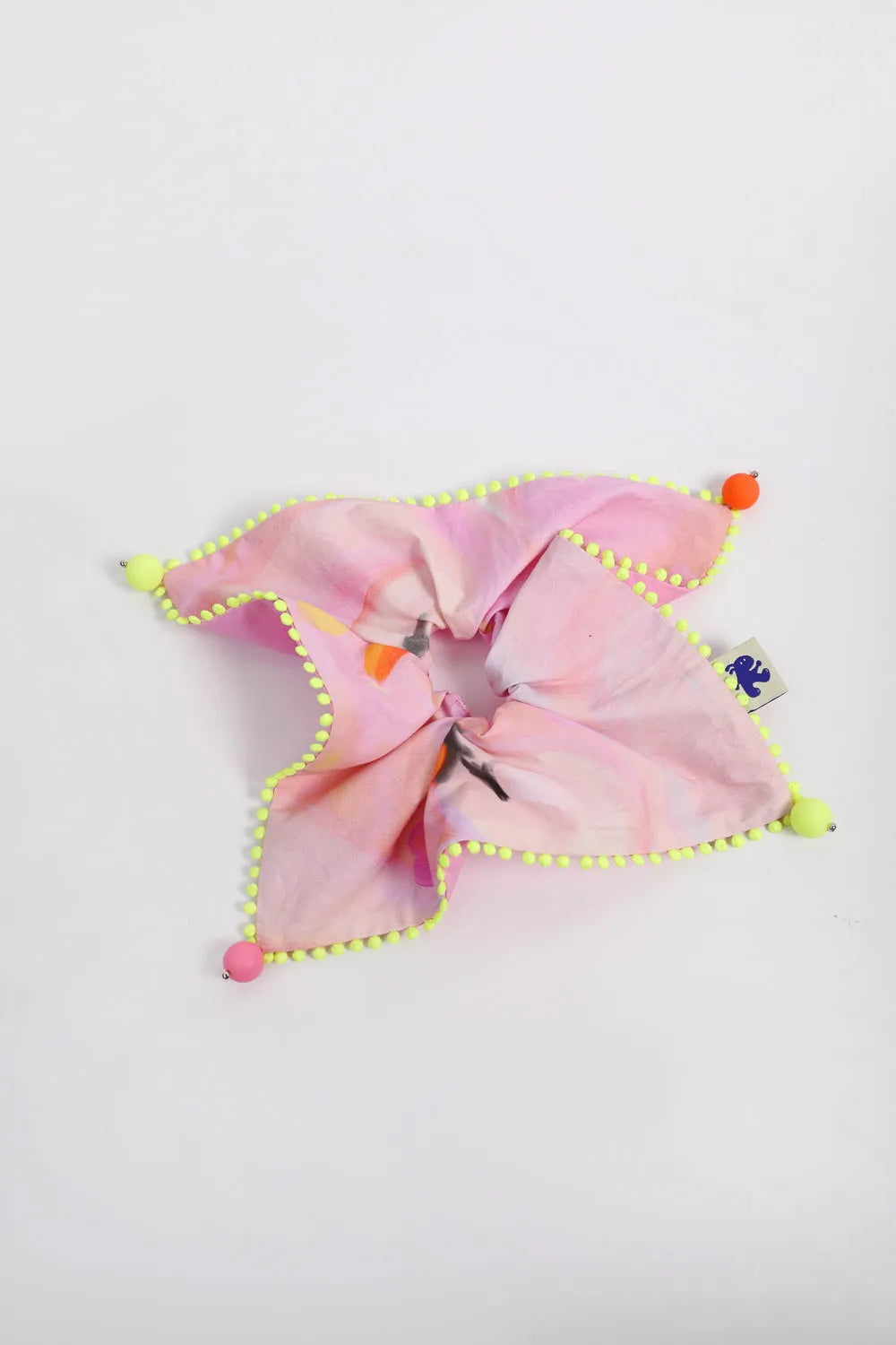 Poco Blush Swan Lake Print Hair Scrunchie