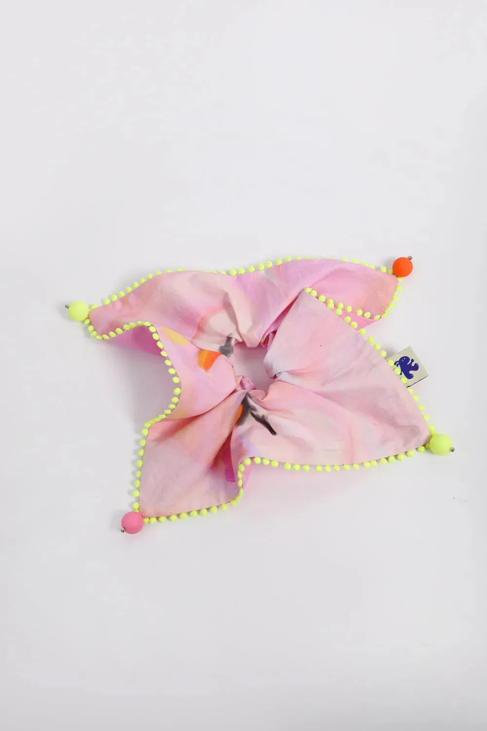 Poco Blush Swan Lake Print Hair Scrunchie