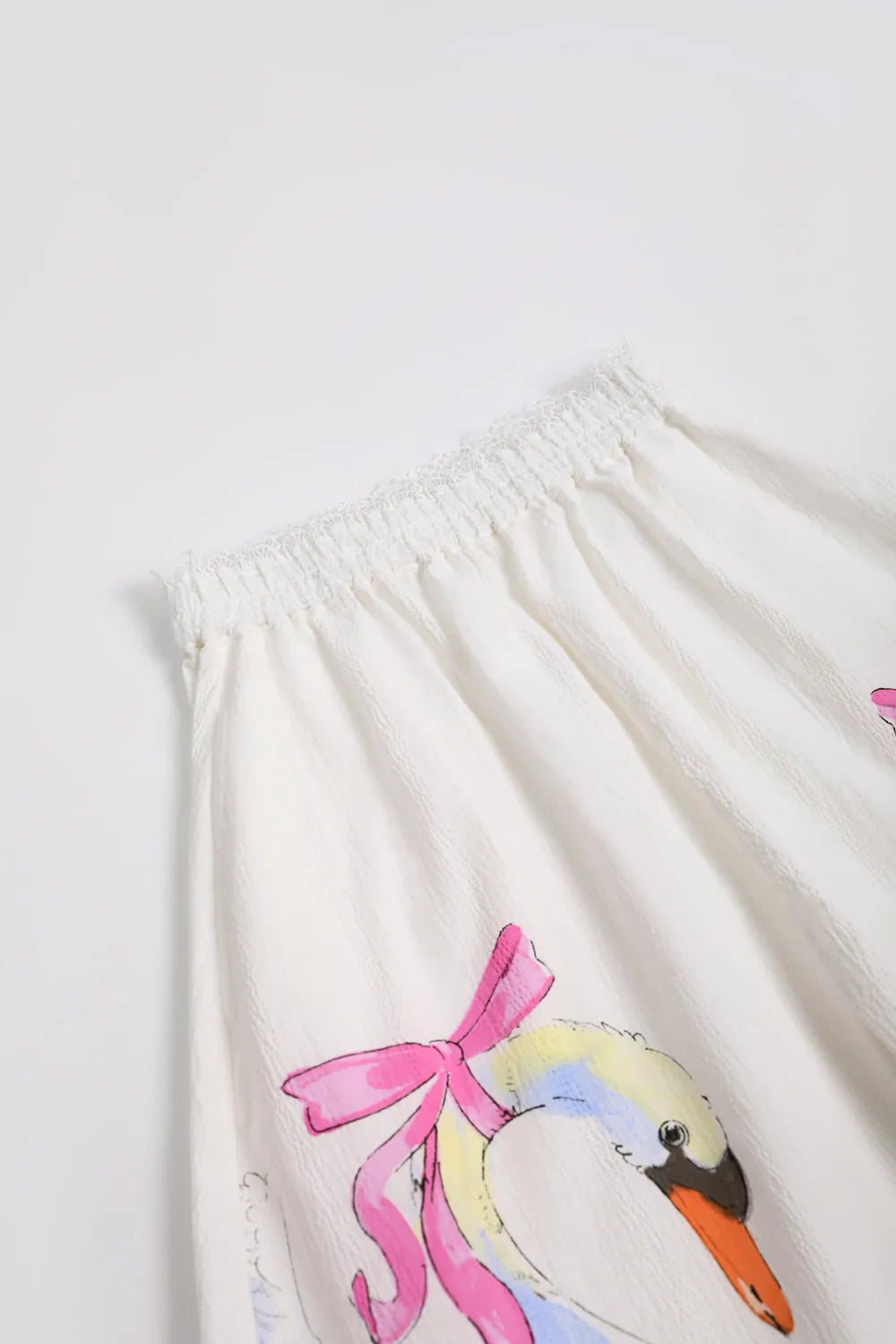 Poco Blush Swan Print Breezy Anti-Mosquito Pants
