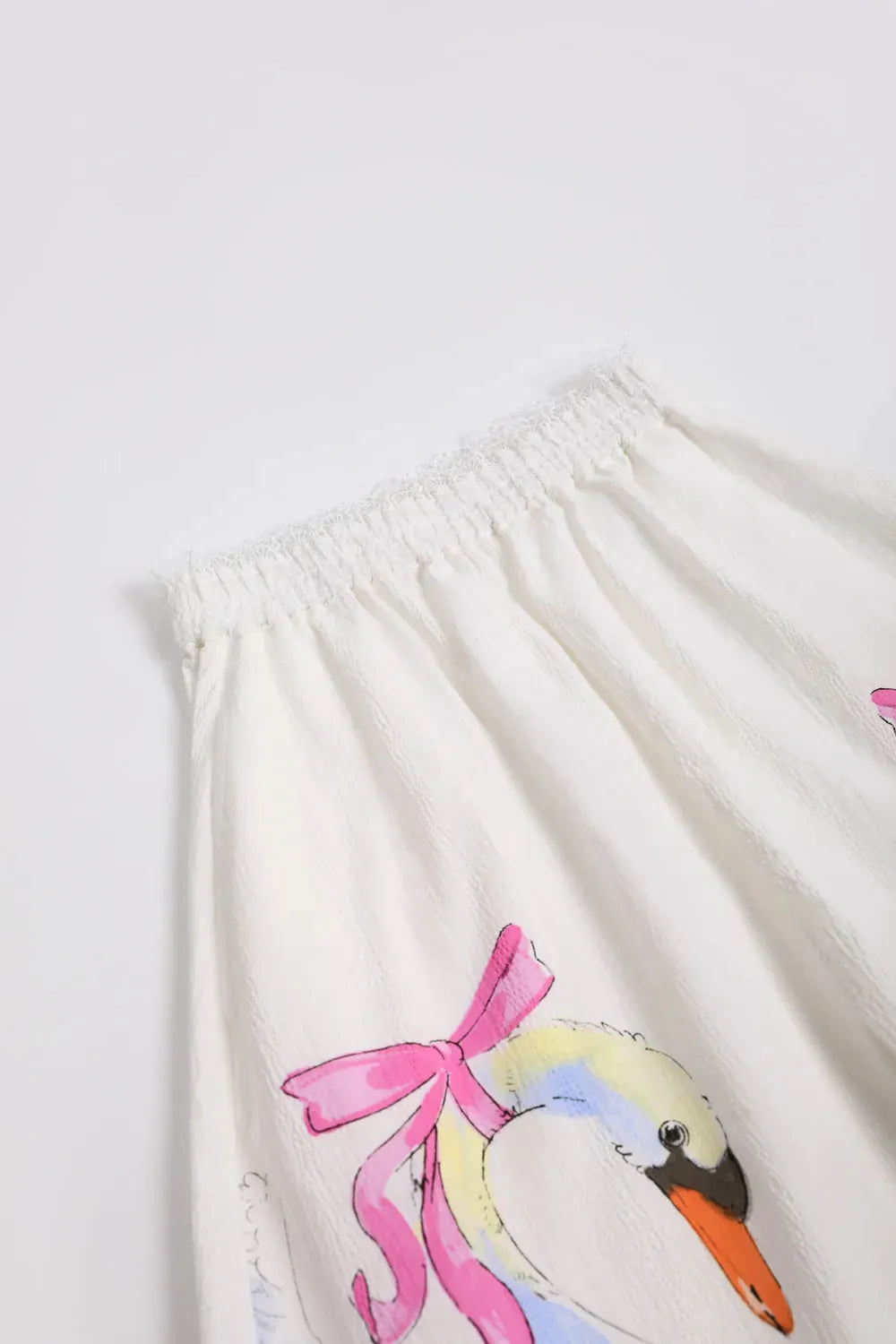 Poco Blush Swan Print Breezy Anti-Mosquito Pants