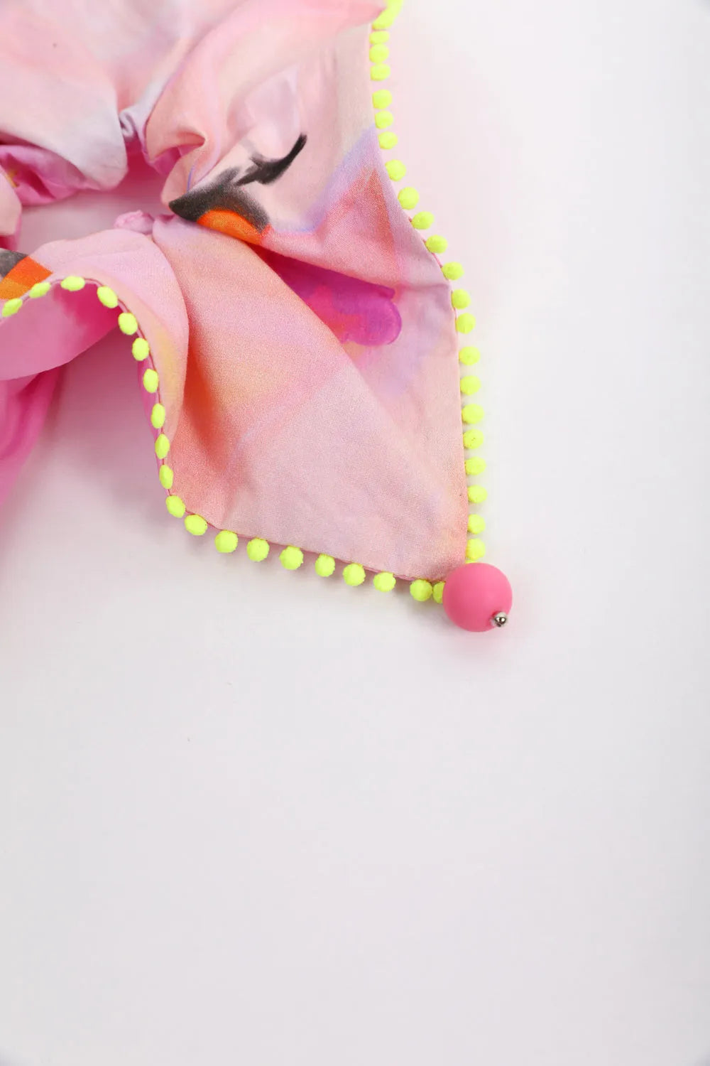 Poco Blush Swan Lake Print Hair Scrunchie