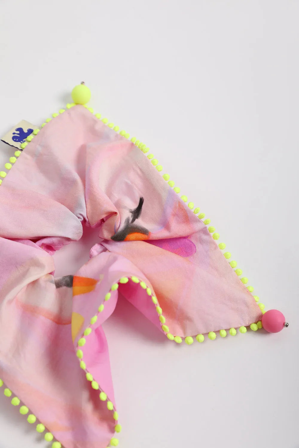 Poco Blush Swan Lake Print Hair Scrunchie