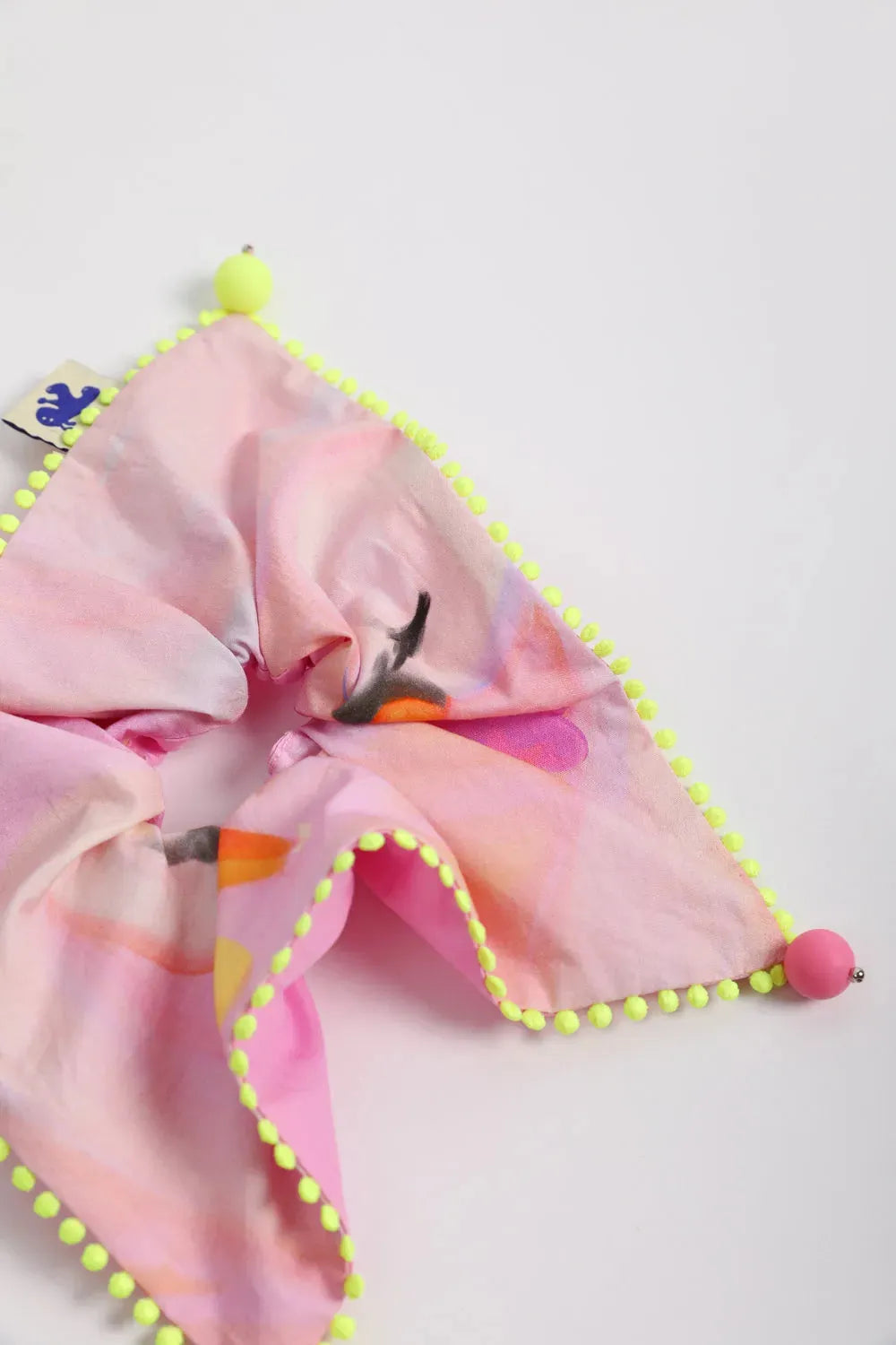 Poco Blush Swan Lake Print Hair Scrunchie