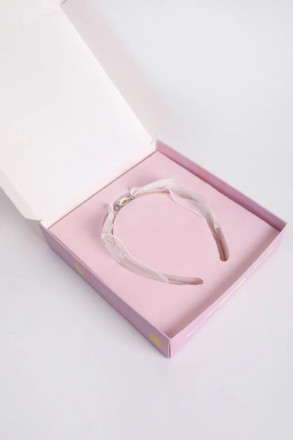 Poco Blush Swan-Inspired Diamond Lace Headband