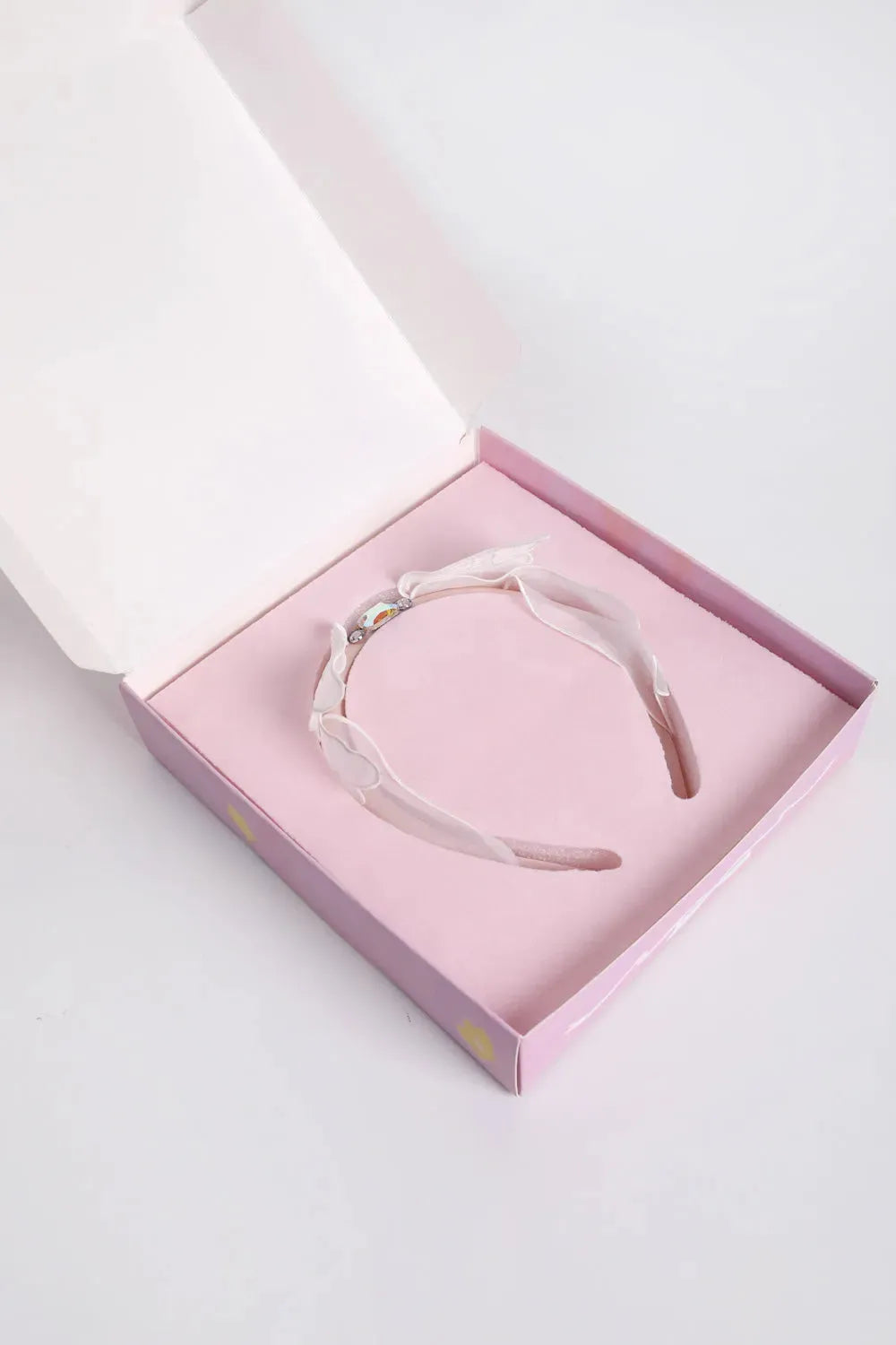Poco Blush Swan-Inspired Diamond Lace Headband