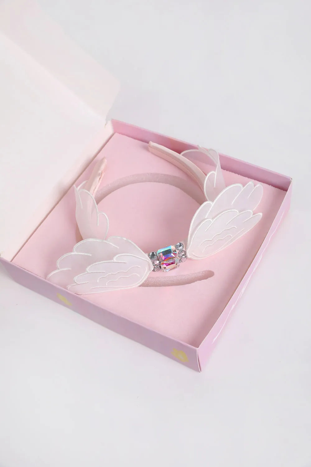 Poco Blush Swan-Inspired Diamond Lace Headband