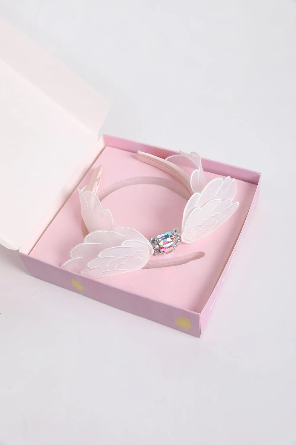 Poco Blush Swan-Inspired Diamond Lace Headband
