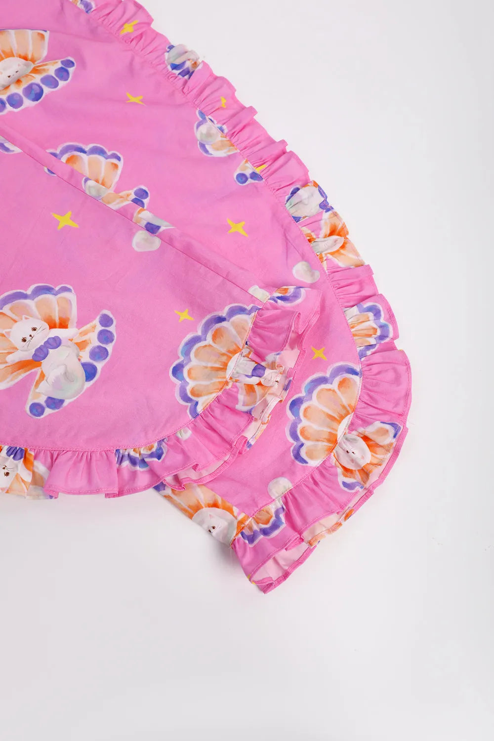 Poco Blush Pearl Cat Shell Print Pants