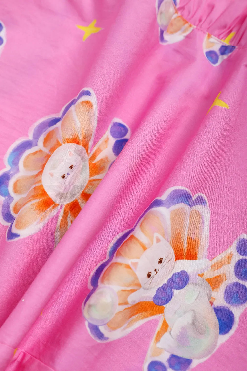Poco Blush Pearl Cat Shell Print Pants