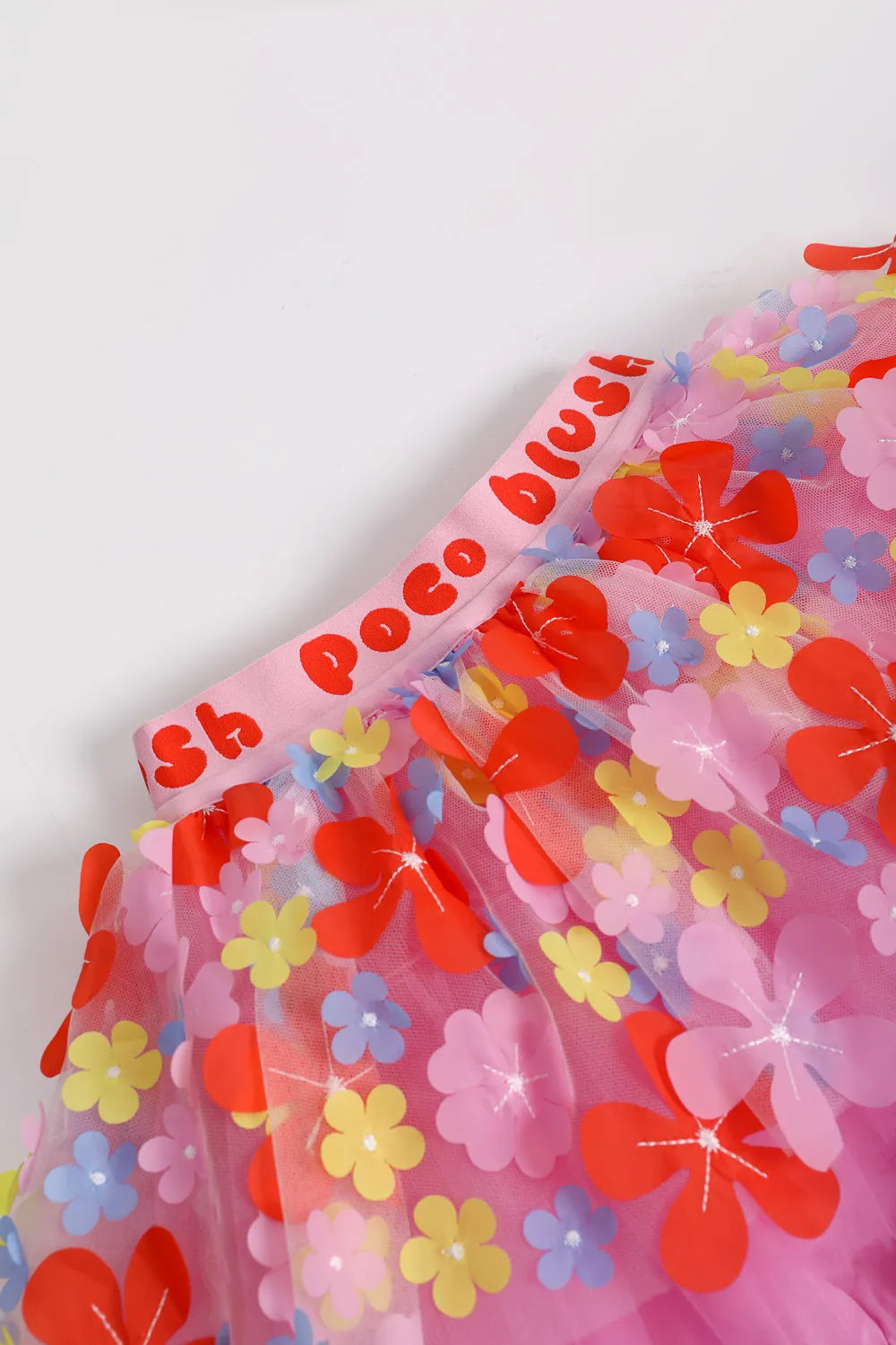 Poco Blush Tropical Flower Mesh Skort