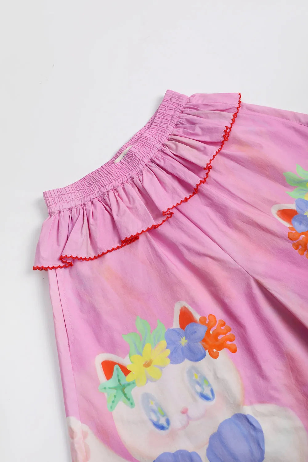 Poco Blush Hawaiian Mermaid Cat Culotte